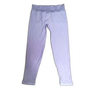 Victoria's Secret Pink Sport Laser Cut Leggings Lilac Size XL